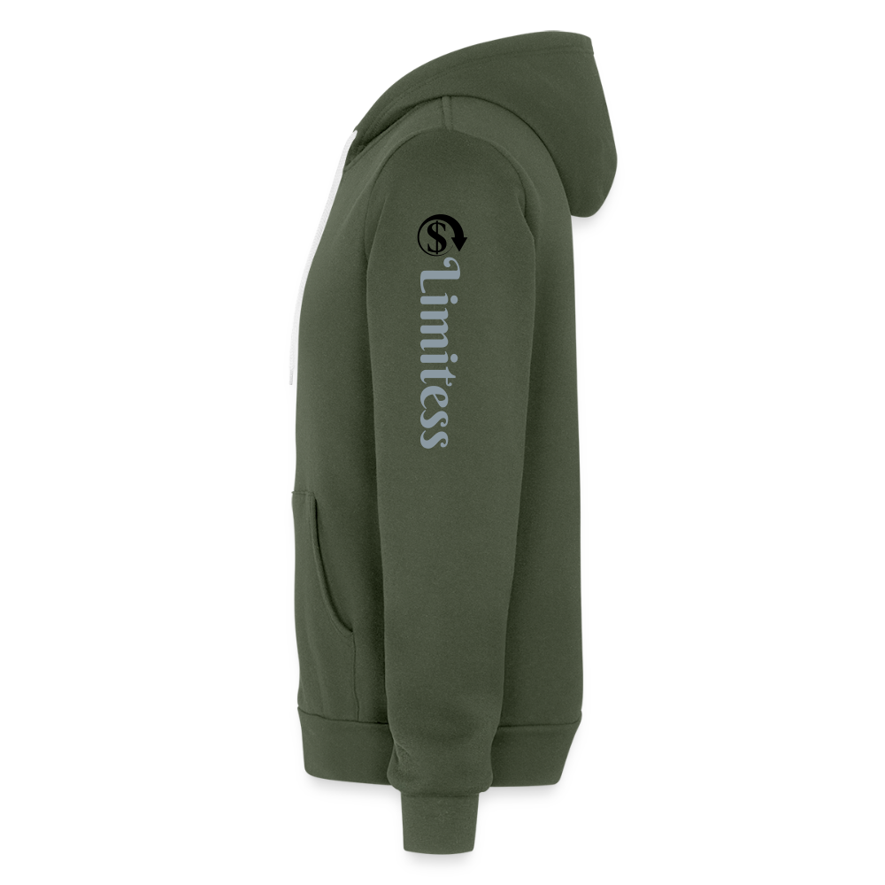 Roaring Lion Unisex Full Zip Hoodie - military green