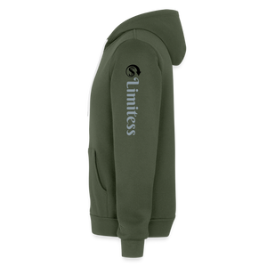 Roaring Lion Unisex Full Zip Hoodie - military green