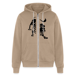 Roaring Lion Unisex Full Zip Hoodie - tan