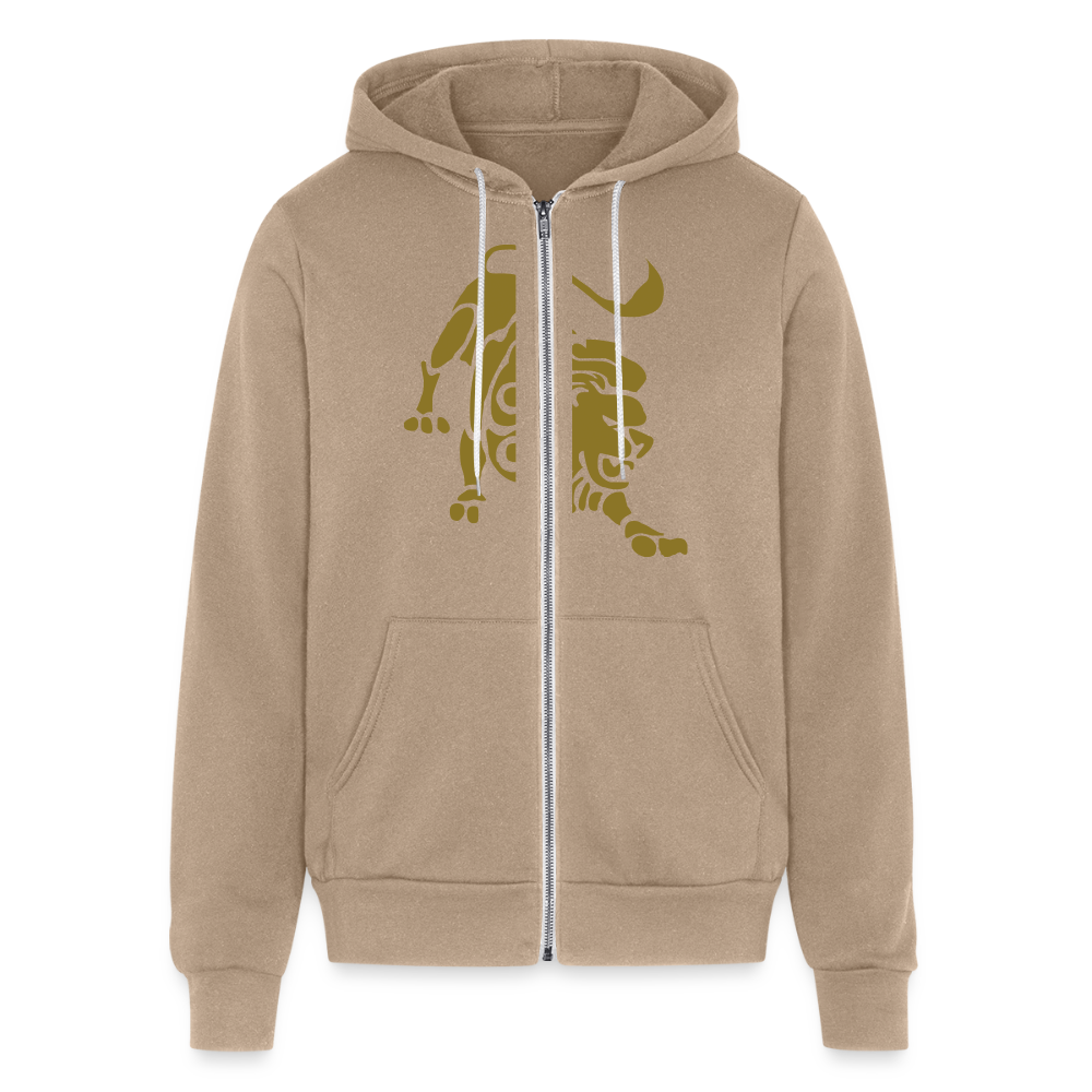 Gold Roaring Lion Unisex Hoodie - tan