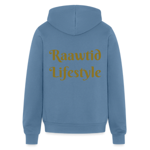 Gold Roaring Lion Unisex Hoodie - steel blue