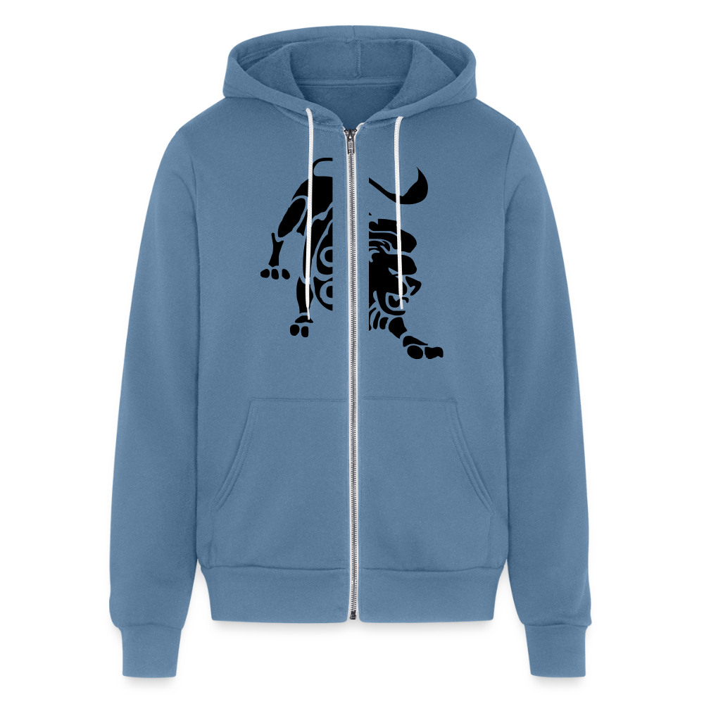 Roaring Lion Unisex Full Zip Hoodie - steel blue