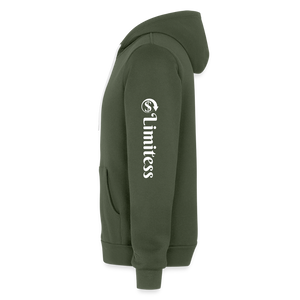 Gold Roaring Lion Unisex Hoodie - military green