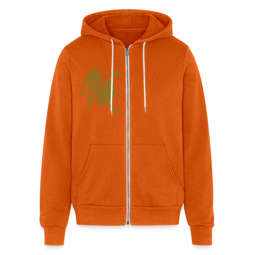Gold Roaring Lion Unisex Hoodie - autumn