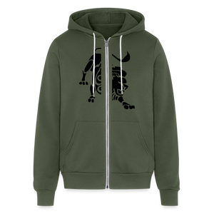Roaring Lion Unisex Full Zip Hoodie - military green
