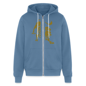 Gold Roaring Lion Unisex Hoodie - steel blue