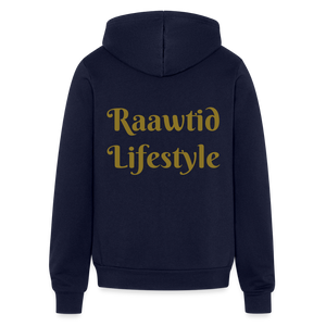 Gold Roaring Lion Unisex Hoodie - navy