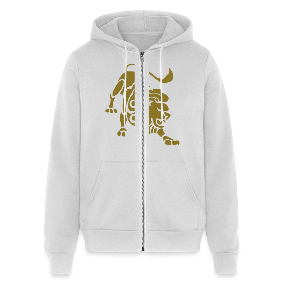 Gold Roaring Lion Unisex Hoodie - silver