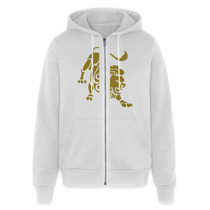Gold Roaring Lion Unisex Hoodie - silver