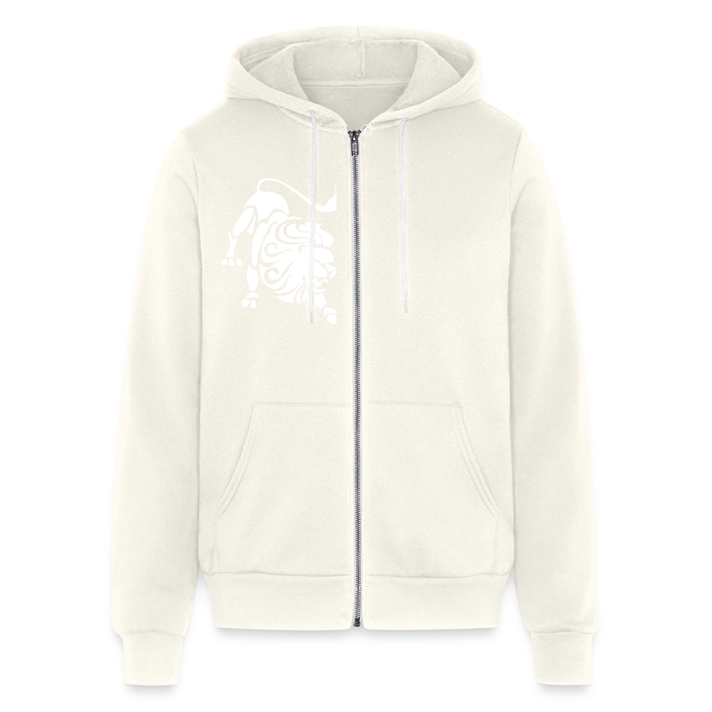 Roaring Lion Unisex Full Zip Hoodie - vintage white