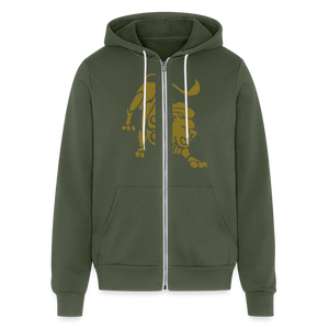 Gold Roaring Lion Unisex Hoodie - military green