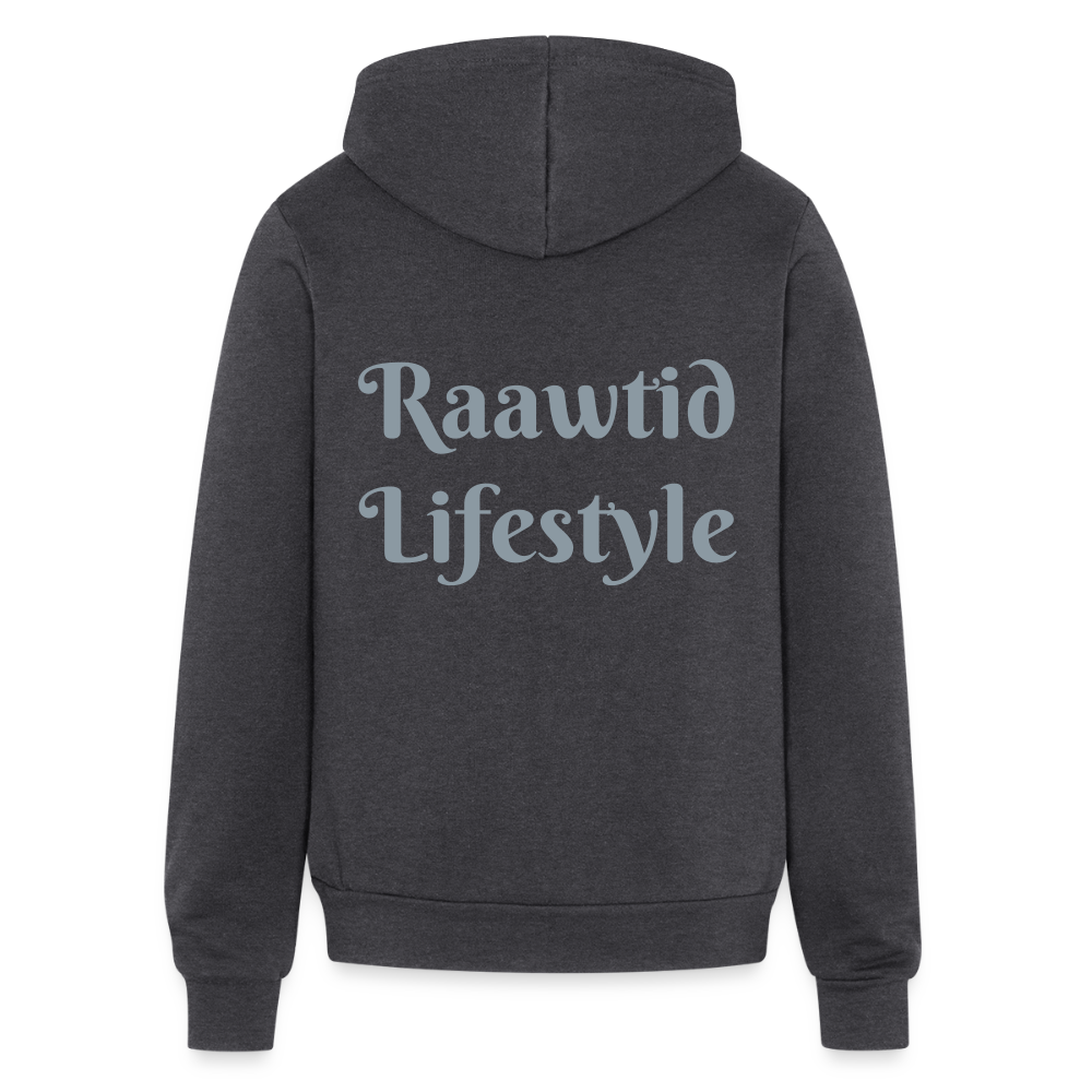Roaring Lion Unisex Full Zip Hoodie - charcoal grey
