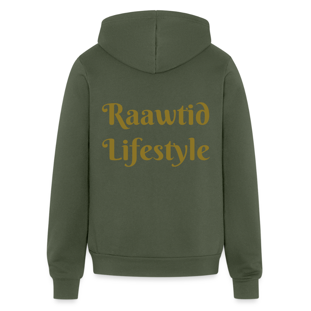 Gold Roaring Lion Unisex Hoodie - military green