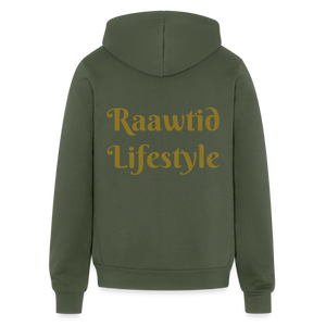 Gold Roaring Lion Unisex Hoodie - military green