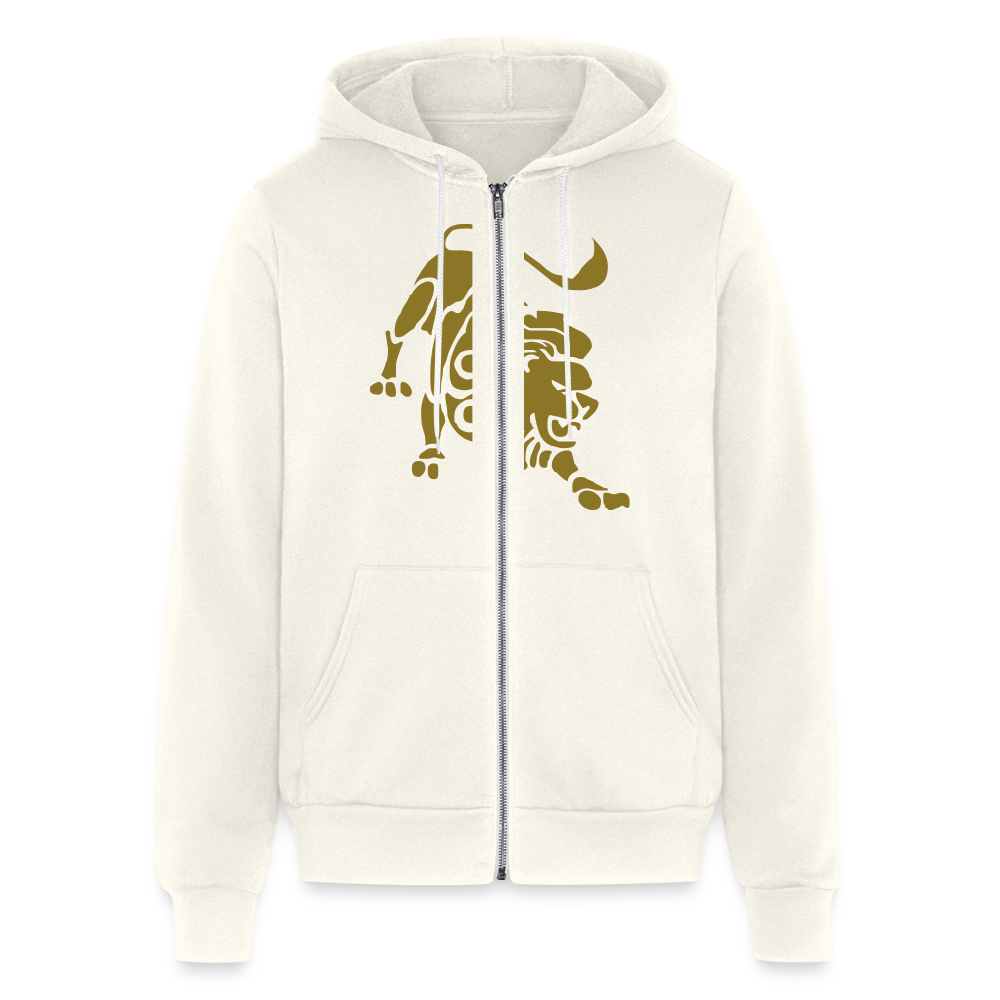 Gold Roaring Lion Unisex Hoodie - vintage white