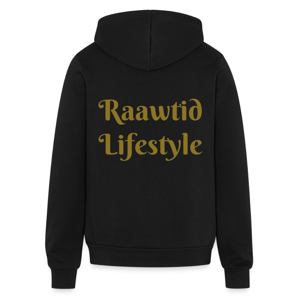Gold Roaring Lion Unisex Hoodie - black