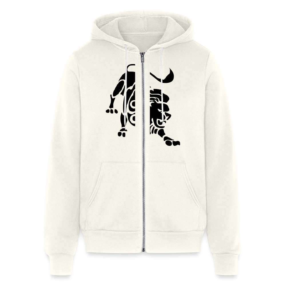 Roaring Lion Unisex Full Zip Hoodie - vintage white