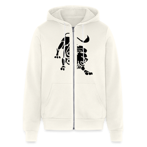 Roaring Lion Unisex Full Zip Hoodie - vintage white