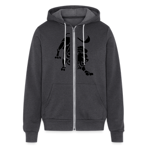Roaring Lion Unisex Full Zip Hoodie - charcoal grey