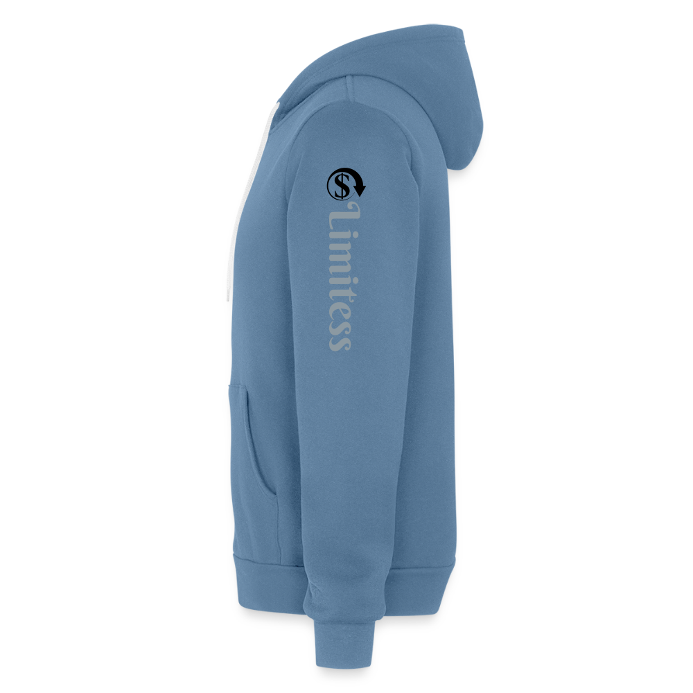 Roaring Lion Unisex Full Zip Hoodie - steel blue