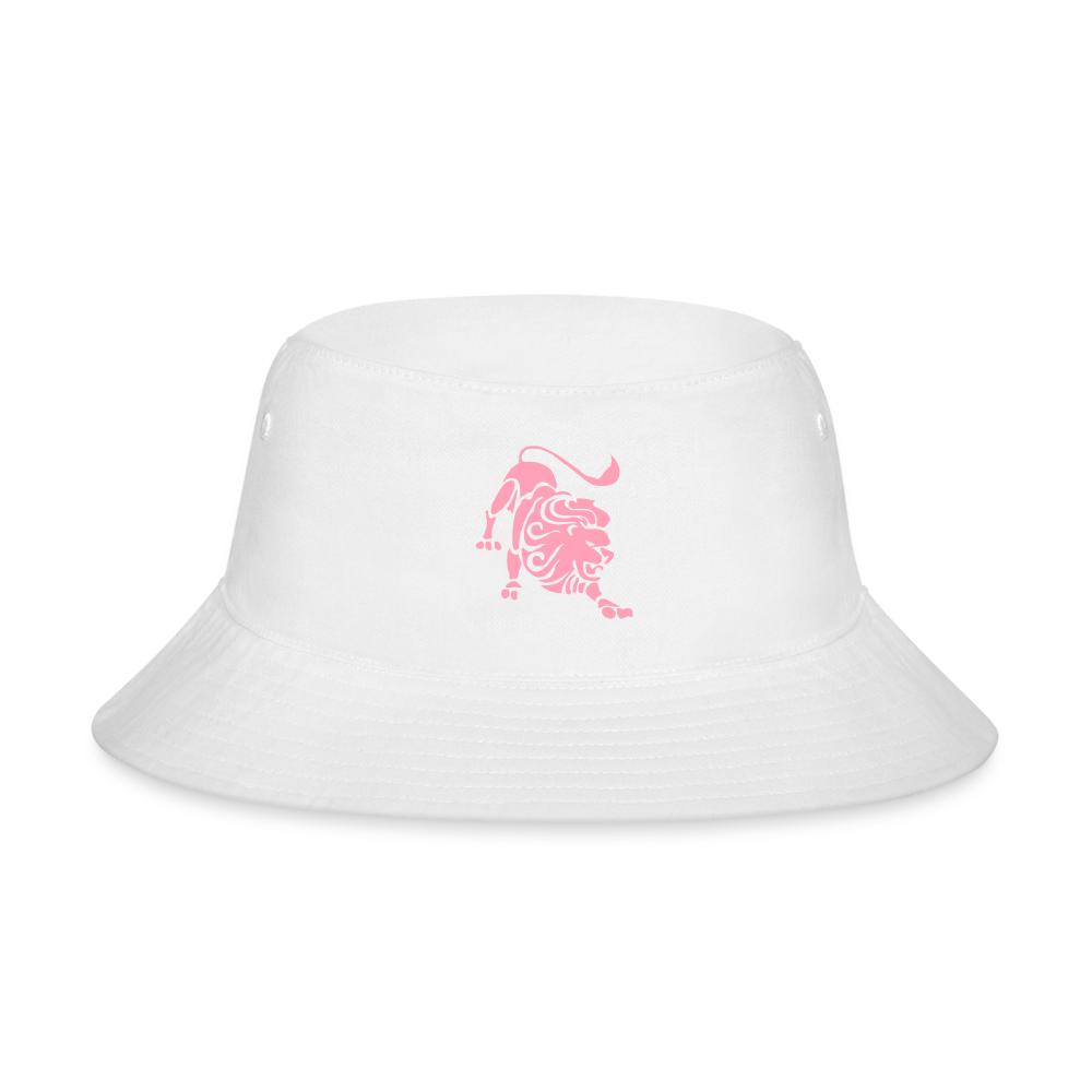 Roaring Lion “Pink Lion” Bucket Hat - white