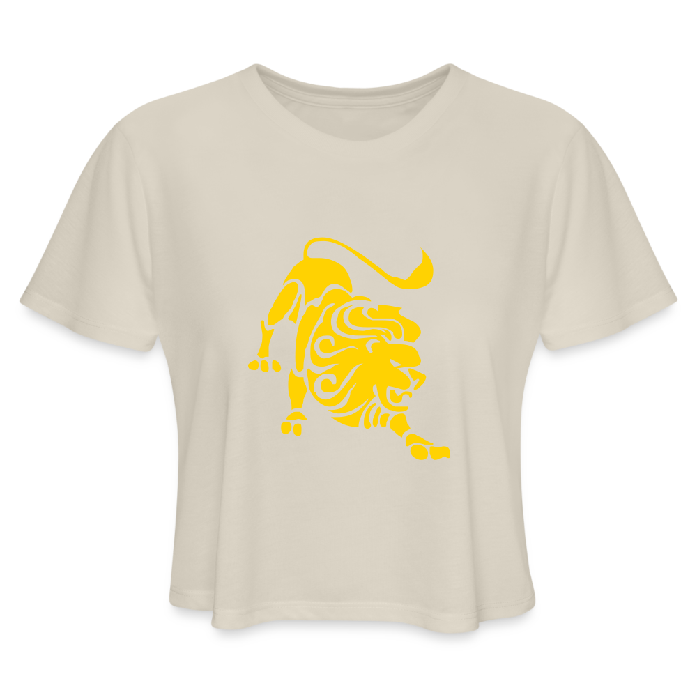 Roaring Lion “Yellow Lion” Cropped T-Shirt - dust