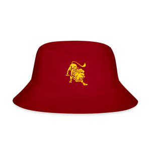 Roaring Lion “Yellow Lion” Bucket Hat - red