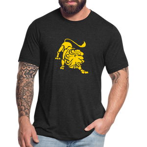 Roaring Lion Yellow Unisex T-Shirt - heather black