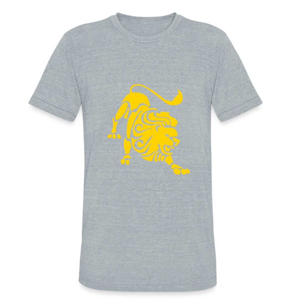 Roaring Lion Yellow Unisex T-Shirt - heather grey