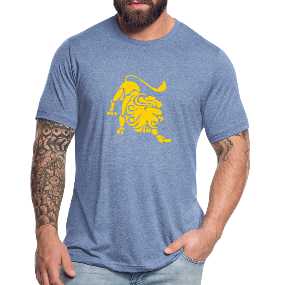 Roaring Lion Yellow Unisex T-Shirt - heather blue