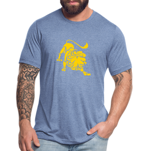 Roaring Lion Yellow Unisex T-Shirt - heather blue