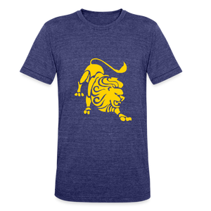 Roaring Lion Yellow Unisex T-Shirt - heather indigo