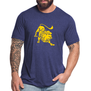 Roaring Lion Yellow Unisex T-Shirt - heather indigo