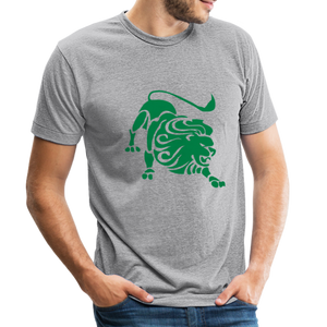 Roaring Lion Green Unisex T-Shirt - heather grey