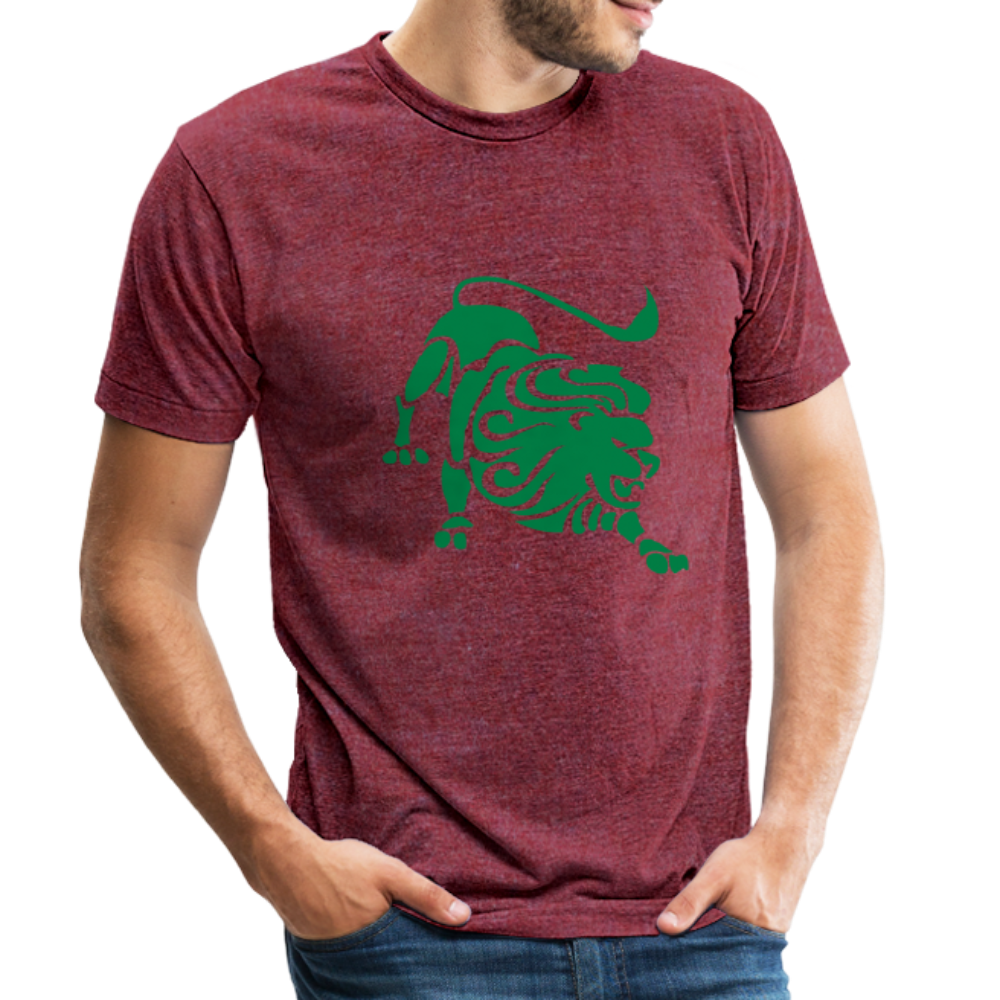 Roaring Lion Green Unisex T-Shirt - heather cranberry