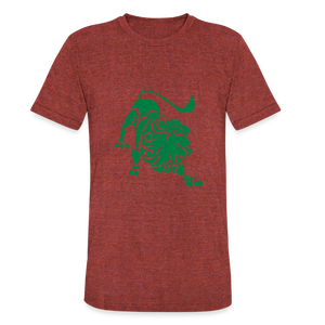 Roaring Lion Green Unisex T-Shirt - heather cranberry
