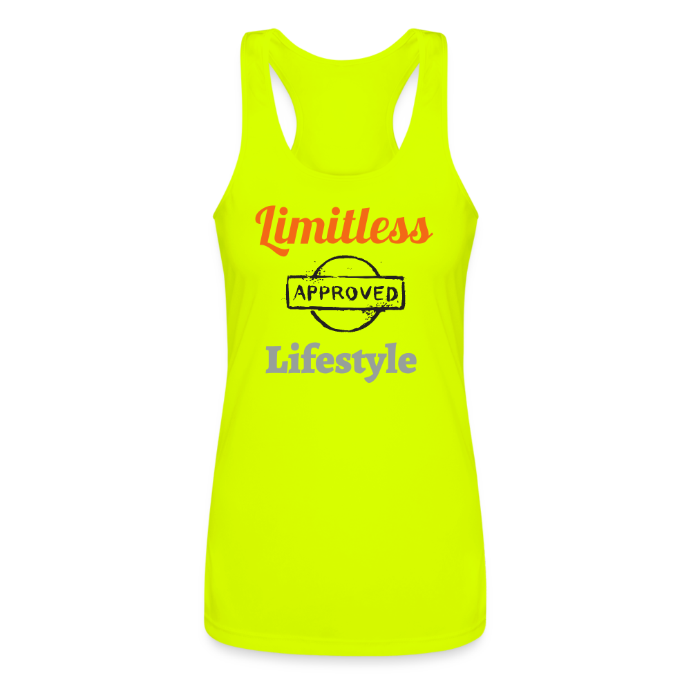 Limitless Lifestyle Tank Top Orange - neon yellow